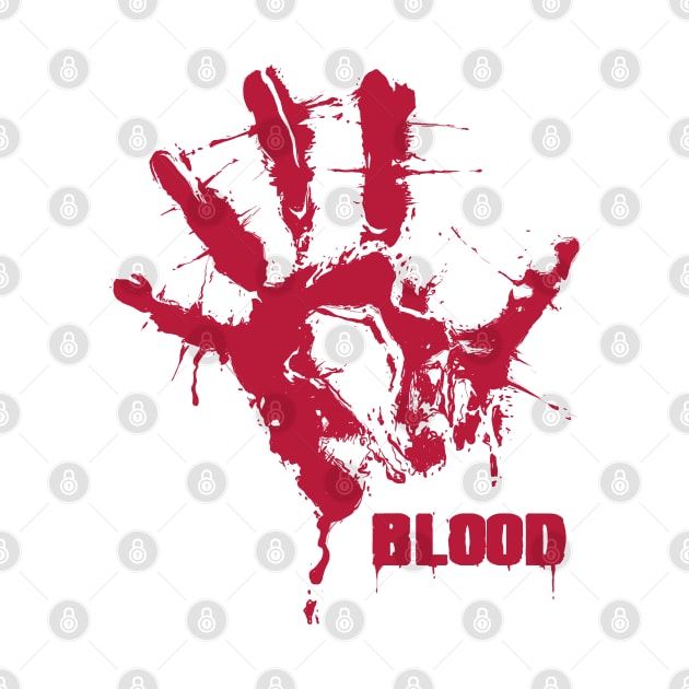 Bloody hand by xartt