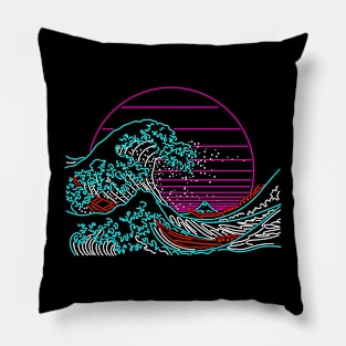 Great Neon Wave Pillow