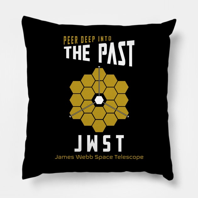 Peer Deep into The Past Pillow by dnacreativedesign