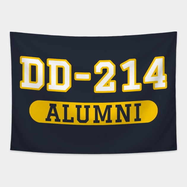 Patriotic DD-214 Alumni Tapestry by Revinct_Designs