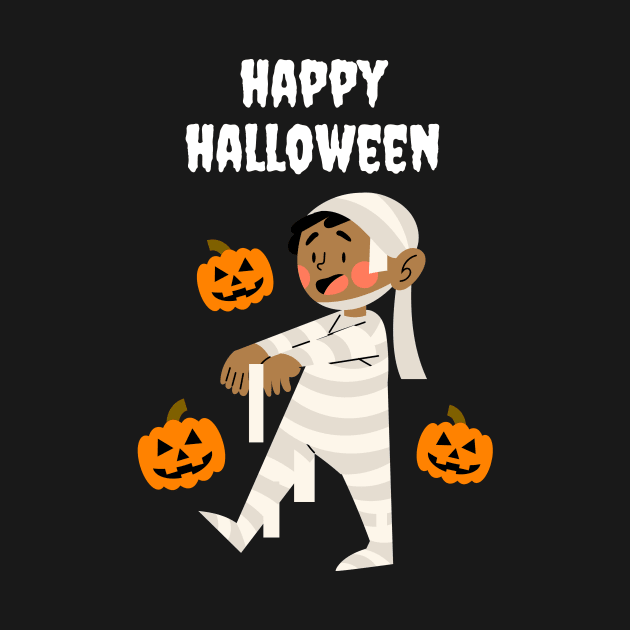 halloween zombie kid by Tees of Joy