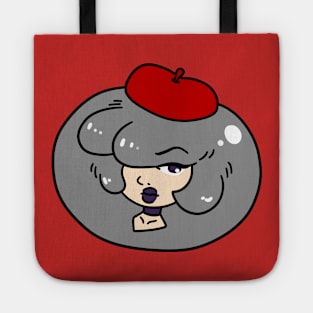 Silver Haired Lady Face Tote
