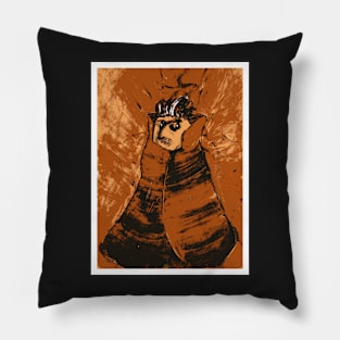 Portrait Of A Magician In Orange Pillow