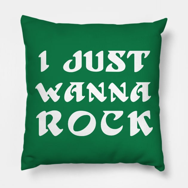 Philadelphia Eagles I Just Wanna Rock Superbowl Pillow by Mix Master Repeat