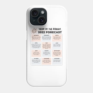 2022 Year of the Rabbit Chinese Horoscope Luck Predictions Phone Case