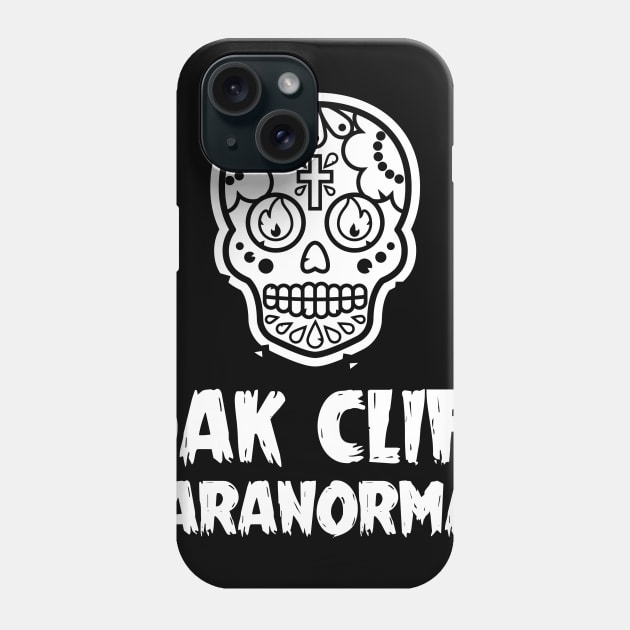 Oak Cliff Paranormal Logo Black and White Phone Case by oscarmendoza22