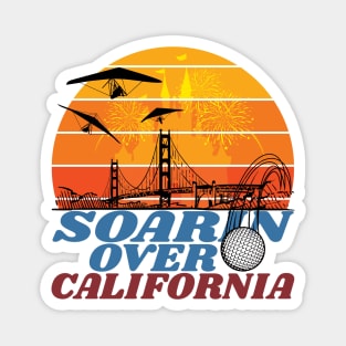 Soarin Over California Attraction Ride Retro Design Magnet