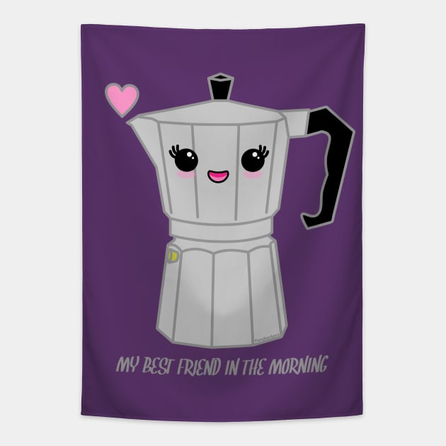 Cute coffee pot Tapestry by Pendientera