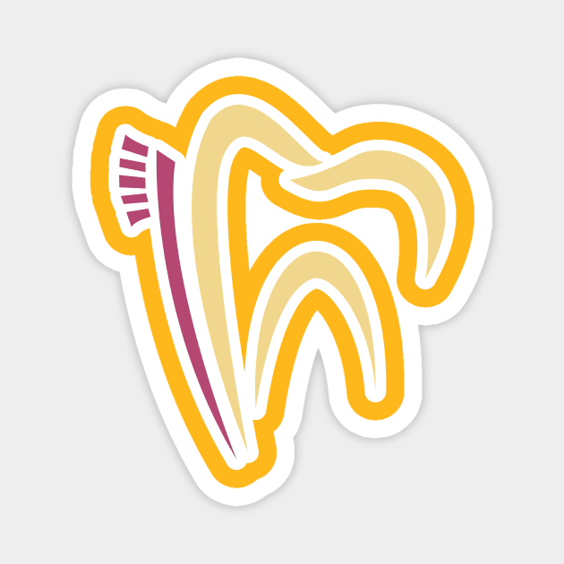 Healthy Dental Care Letter D logo design. Dentist and dental clinic vector logo design. Magnet by AlviStudio