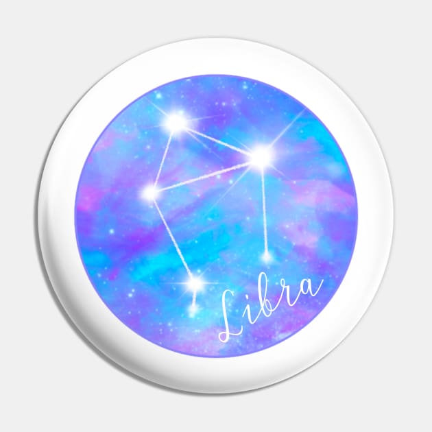 Libra zodiac sign test. Constellation on galaxy background Pin by Orangerinka