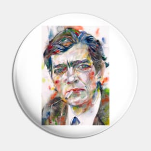 JULIO CORTAZAR watercolor portrait .1 Pin