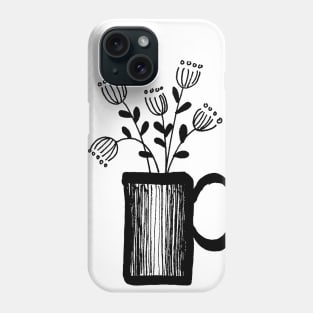 Plant2 BW - Full Size Image Phone Case