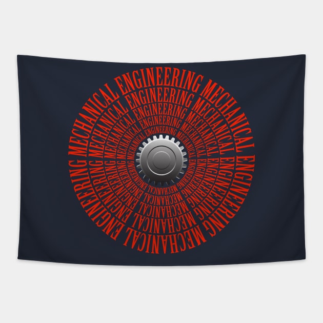 mechanical engineer text mechanics engineering Tapestry by PrisDesign99