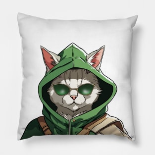 Whiskered Outlaw of Sherwood Pillow