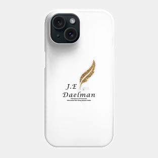 Author signature with feather Phone Case