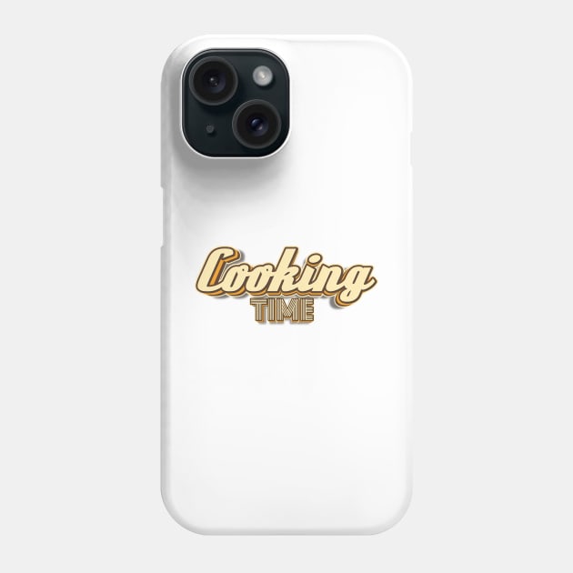 Cooking Time typography Phone Case by KondeHipe