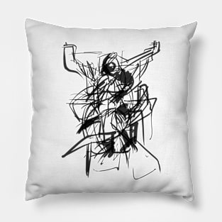 Architecture Figure - Gargoyle Sketch Pillow