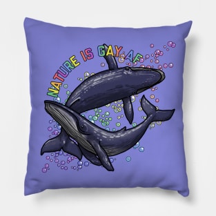 Gay Whales Pillow