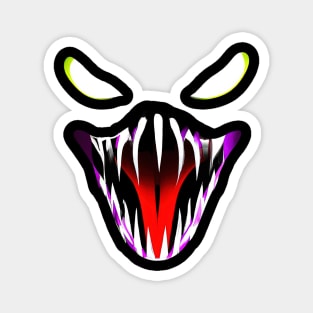 Venom Face Halloween Snake Costume Retro Colorful Magnet