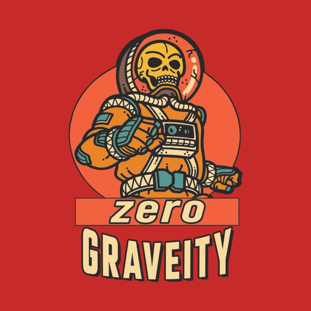 Fun Halloween Vintage Space Race Zero Graveity by Quick Beach