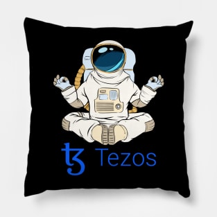 Tezos  Crypto Cryptocurrency XTZ  coin token Pillow