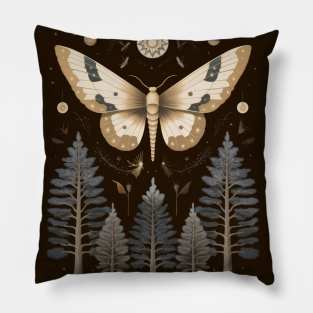 Pine forest and butterfly Pillow