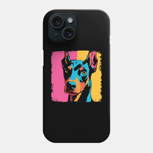Doberman Pinscher Pop Art - Dog Lover Gifts Phone Case by PawPopArt