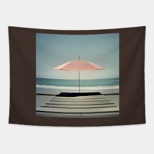 Minimalist Beach Landscape Tapestry