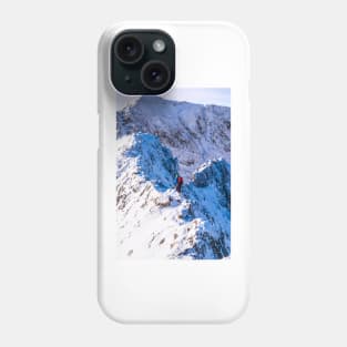 Crib Goch, winter Phone Case