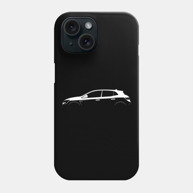 Renault Megane RS Trophy-R Silhouette Phone Case by Car-Silhouettes