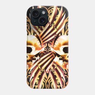 Golden Skulls - Ornamental Skulls Decor Phone Case