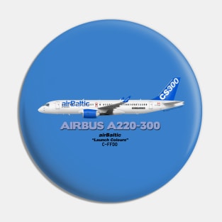 Airbus A220-300 - airBaltic "Launch Colours" Pin