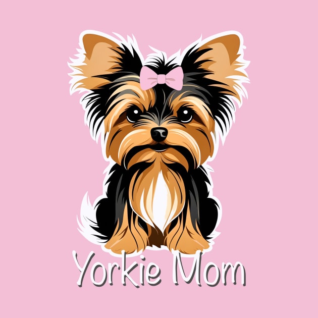 Yorkie Mom Yorkshire Terrier Baby Puppy by LittleBean