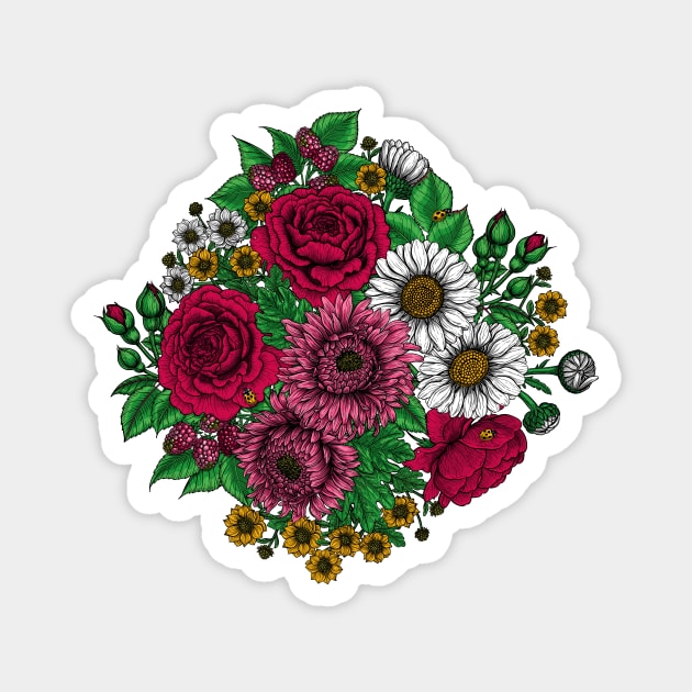 Bouquet of autumn flowers Magnet by katerinamk