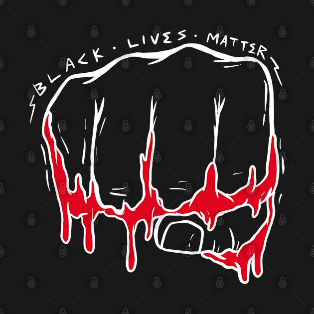 Fist Hand Black lives matter by yogisnanda