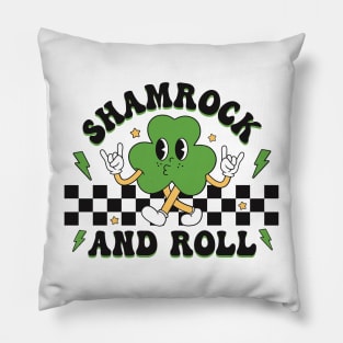 Shamrock And Roll Funny St Patricks Day Boys Girls Pillow