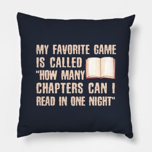 Reading Game Funny Gift For Readers Pillow