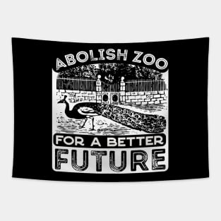 Abolish Zoo For A Better Future Animal Activist Nature Conservation Animal Rights Tapestry