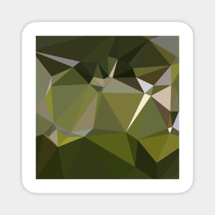 Hunter Green Abstract Low Polygon Background Magnet
