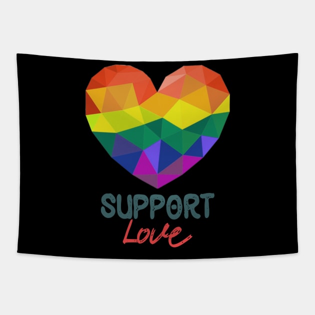 Lgbt Heart Tapestry by reunitedbummer160