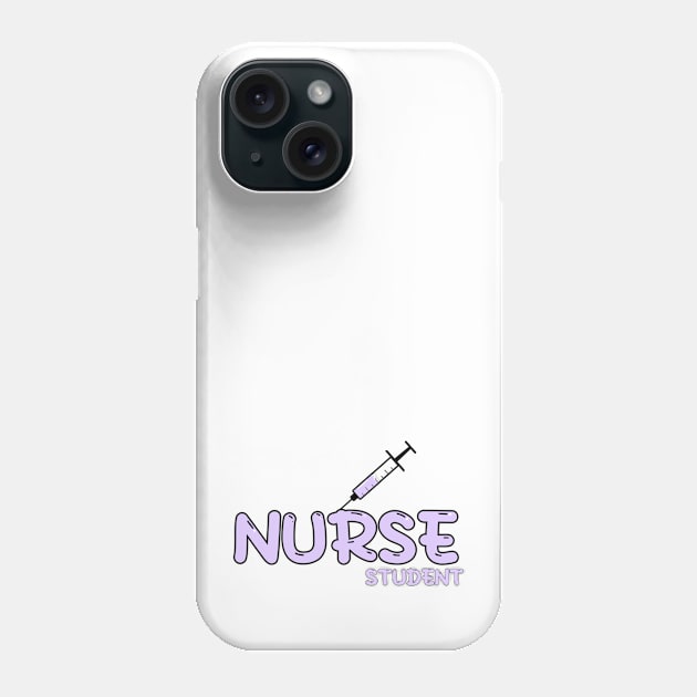 Nurse Student Purple Phone Case by MedicineIsHard