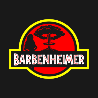 Barbenheimer Park Movie Mashup Parody Meme T-Shirt
