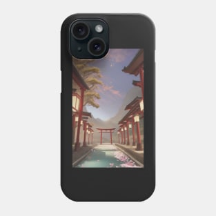 Japanese traditional Torii landscape Phone Case