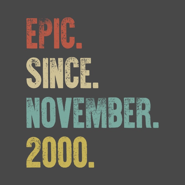 Retro Vintage 20th Birthday Epic Since June 2000 by DutchTees