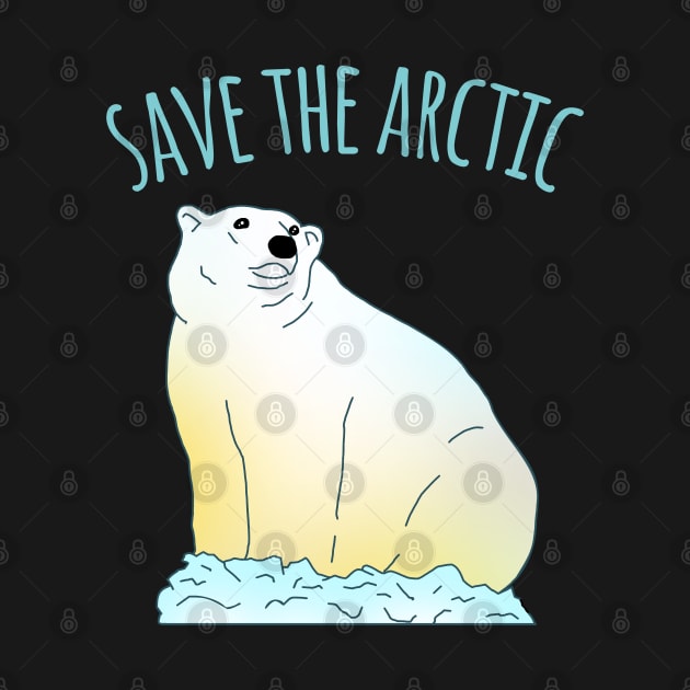 Save the arctic - polar bear doodle by FandomizedRose