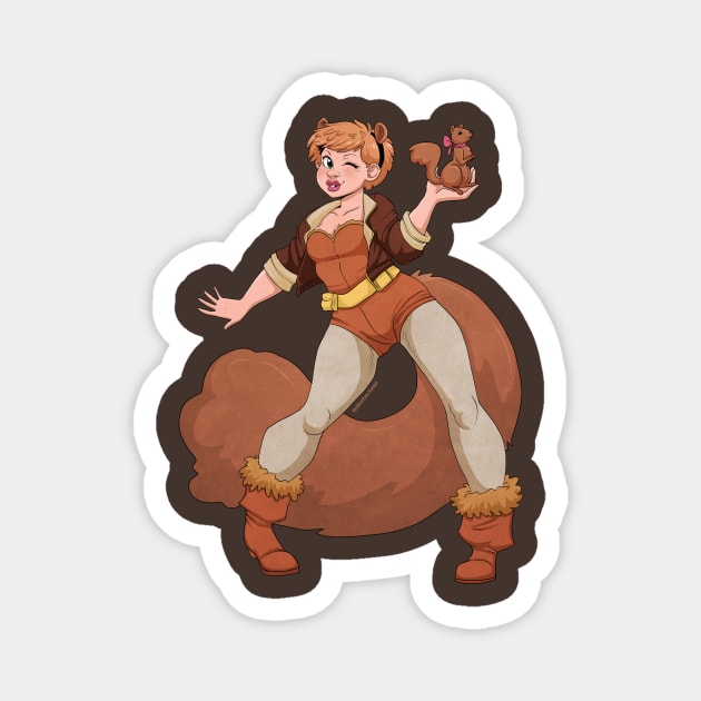 The Unbeatable Squirrel Girl Magnet by reidavidson