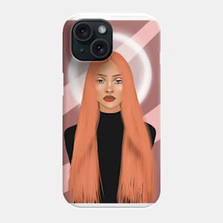 Angel in black Phone Case