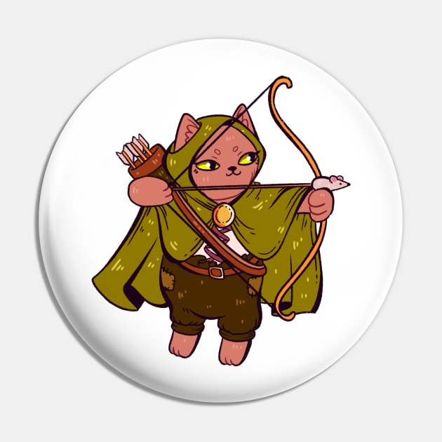 DnD Cats - Ranger Pin by nomsikka