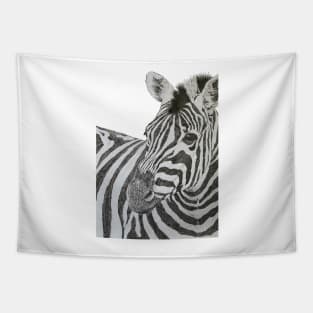 Dotwork Zebra Art Print Tapestry