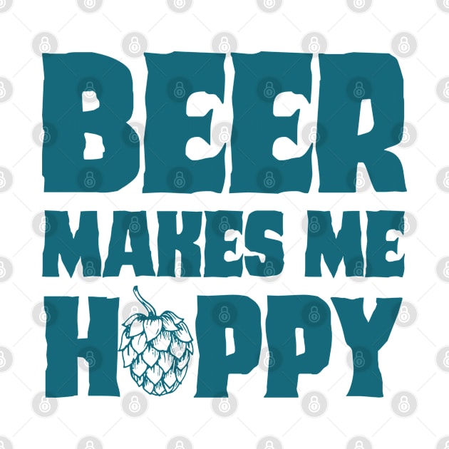 Beer Makes Me Hoppy 2 - Blue Version by HamzaNabil